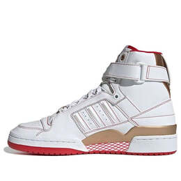 Кроссовки форум высокие Adidas, белый h04236 | white/red