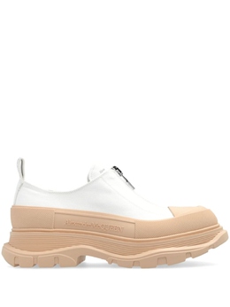 Alexander McQueen массивные кроссовки из хлопка и кожи, белый 797557w4w6b | белый