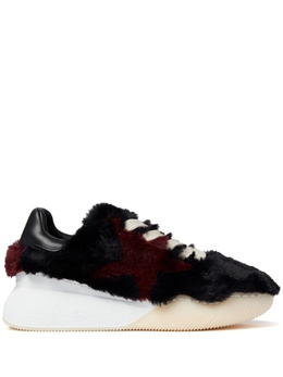 Stella McCartney кроссовки Loop из искусственного меха, черный 810284e00140 | черный