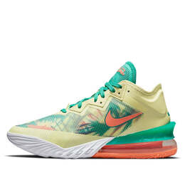 Кроссовки lebron 18 низкие Nike, зеленый cv7562-300 | green/yellow/orange