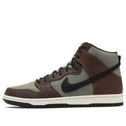 Кроссовки sb dunk high pro Nike, коричневый bq6826-201 | baroque brown/black