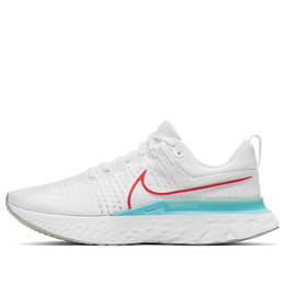 Кроссовки react infinity run flyknit 2 Nike, белый ct2357-102 | white/glacier ice/photon dust/chile red
