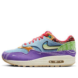 Кроссовки concept x air max 1 low top фуксия синий Nike, красный dn1803-500 | red/purple/blue