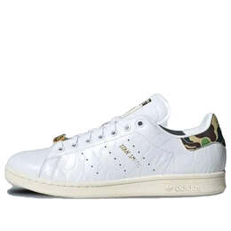 Кроссовки xa bathing ape stan smith Adidas, белый ig1115 | cloud white/cloud white/off white