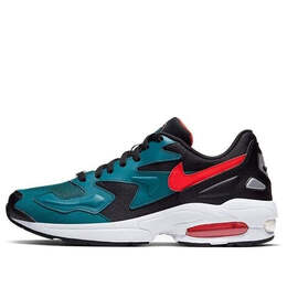 Кроссовки air max 2 легкие Nike, черный ao1741-004 | black/habanero red-geode teal