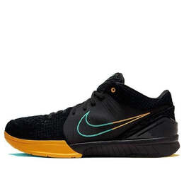 Кроссовки zoom kobe 4 protro Nike, черный av6339-002 | black/aurora green-university gold