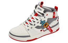 Кроссовки Arknights X Anta Skateboarding Shoes Women's High-top White/Red, белый/красный 422320801-1 | white/red