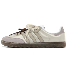 Кроссовки Adidas SAMBA OG Skateboarding Shoes Unisex Low-top Beige, серый b75806(teamy-男女款奶油拿铁米灰) | gray