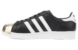 Adidas Женские кроссовки Adidas Superstar с металлическим носком и черным золотым носком bb5115 | black white gold