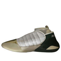 Кроссовки Harden Vol. 7 Adidas, белый ig7939 | footwear white/gold metallic/dark green
