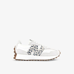 Кроссовки 327 из замши и ткани с вышитым логотипом New Balance, синий r04294315 | sea salt grey