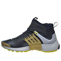 Кроссовки air presto mid utility Nike, черный 859524-002 | black/yellow streak-mtlc gold-neutral grey