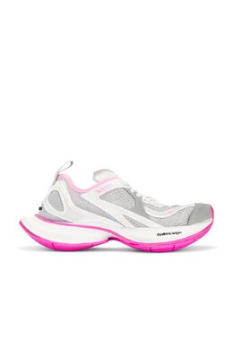 Кроссовки с контуром Balenciaga, серый/белый/розовый balf-wz777 | grey, white, & pink
