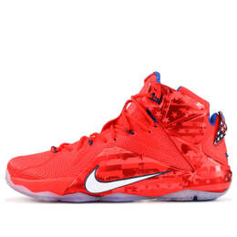 Кроссовки леброн 12 Nike, красный 684593-616 | red/white/red/black