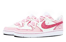 Женские кроссовки для скейтбординга Nike Court Borough, Pink bq5448-100(team60-女款芭比小鬼) | 	 pink