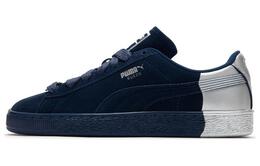 Замшевые кроссовки для скейтбординга Puma унисекс, Dark blue silver 398306-02 | dark blue silver