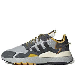 Кроссовки оригинальные nite jogger Adidas, серый gy0019 | creamgray/black/yellow