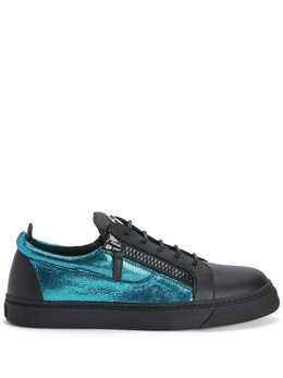 Giuseppe Zanotti кеды Frankie со вставками, синий ru10068k52 | синий