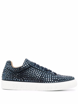 Philipp Plein кеды со стразами, синий sabsmsc3293ple010n | синий