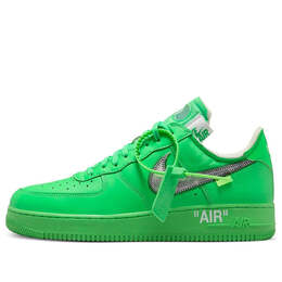 Кроссовки x off white air force 1 low Nike, зеленый dx1419-300 | green/silver
