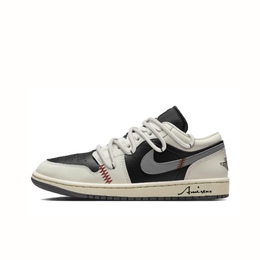 Баскетбольные кроссовки Air 1 Vintage Unisex Low-top Off-white/black/grey Jordan dc0774-001(team93-橄榄绿小倒钩5.0） | olive green