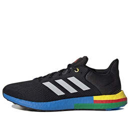Кроссовки pureboost 21 Adidas, черный gy5103 | black/blue/green/yellow