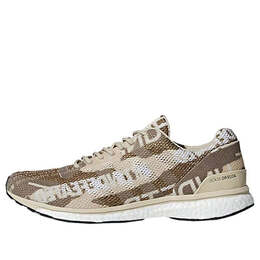 Кроссовки undefeated x adizero adios 3 Adidas, коричневый b27771 | brown/white