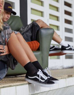 Черно-белые кроссовки Vans Classic Old Skool 117628392 | black