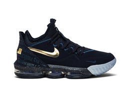 Кроссовки Nike Titan x LeBron 16 Low, синий cj9919 400 | blue