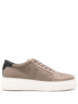 Кроссовки из парусины на шнуровке Giorgio Armani, бежевый x2x177xr131 | бежевый