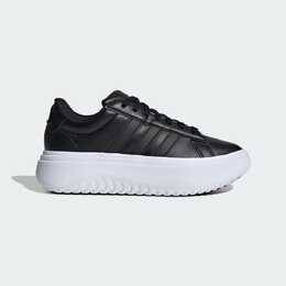 Кроссовки Adidas GRANDCOURT PLATFORM, цвет Black/Carbon ie1093 | コアブラック/コアブラック/カーボン