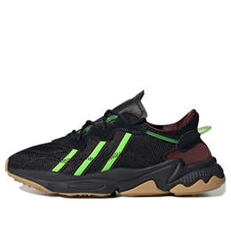 Кроссовки pusha tx ozweego Adidas, черный fv2484 | black/mystery brown/solar green