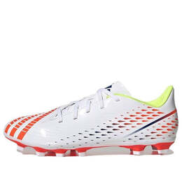 Кроссовки Predator Edge.4 мг Adidas, белый gw0989 | cloud white/solar yellow/power blue