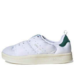 Кроссовки пуффилетт Adidas, белый hp6699 | cloud white/collegiate green/old gold