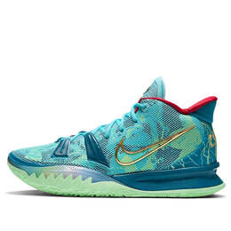 Кроссовки kyrie 7 разогрев Nike, синий dc0588-400 | blue/green/red