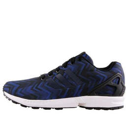 Кроссовки оригиналы zx flux Adidas, синий b25302 | blue/black
