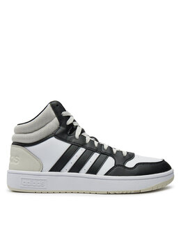 Кроссовки Adidas Hoops 3.0 Mid IH0157 Grau, серый/белый 0000303912048 | grau/weiß