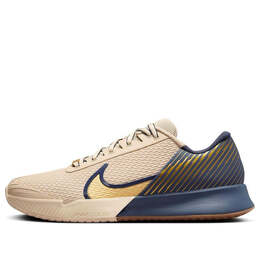 Кроссовки Court Air Zoom Vapor Pro 2 Premium Nike, желтый fn4741-101 | sanddrift/thunder blue/gum medium brown/metallic gold
