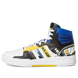 Кроссовки захватывают середину Adidas, белый gw4399 | cloud white / royal blue / yellow / black