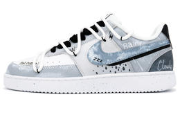Nike Кроссовки для скейтбординга Court Vision 1, мужские, низкие, серые/черные dh2987-101(team201-男款雨过天晴) | after the rain, the sun shines