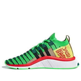 Кроссовки dragon ball zx eqt support mid adv primeknit shenron Adidas, зеленый d97056 | green