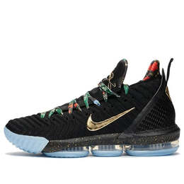 Кроссовки lebron 16 wtt ep Nike, черный ci1517-001 | black/metallic gold-rose frost