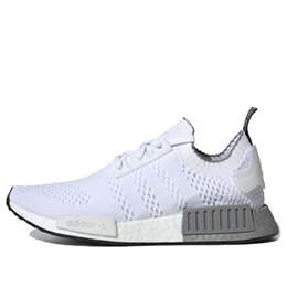 Кроссовки nmd_r1 primeknit Adidas, белый ee5074 | cloud white/grey three
