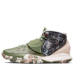 Кроссовки kyrie 6 разогрев Nike, зеленый cq7634-303 | green