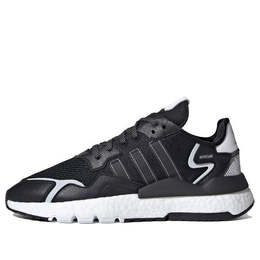 Кроссовки ночные джоггеры Adidas, черный fw2055 | black/white