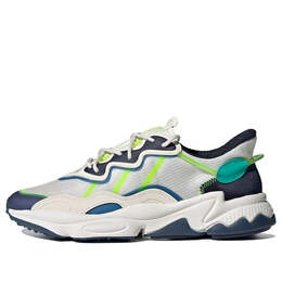 Кроссовки оригиналы ozweego Adidas, белый fy3124 | white/green/blue
