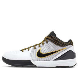 Кроссовки zoom kobe 4 protro Nike, белый av6339-101 | white/black-del sol