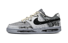 Мужские кроссовки для скейтбординга Nike Court Vision 1, Black/Gray dh2987-101(team87-怪诞字符男款黑灰) | black/gray