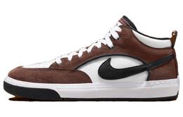 Кроссовки Sb React Leo Light Chocolate Nike, коричневый/белый dx4361-201 | brown white