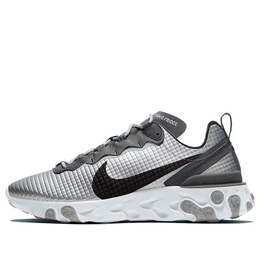 Кроссовки реагируют на элемент 55 Nike, серебряный ci3835-001 | metallic silver/black-pure platinum